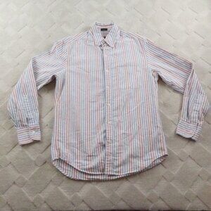 J.Crew Oxford Button Up Shirt Mens Small Classic Fit Striped Multi Color